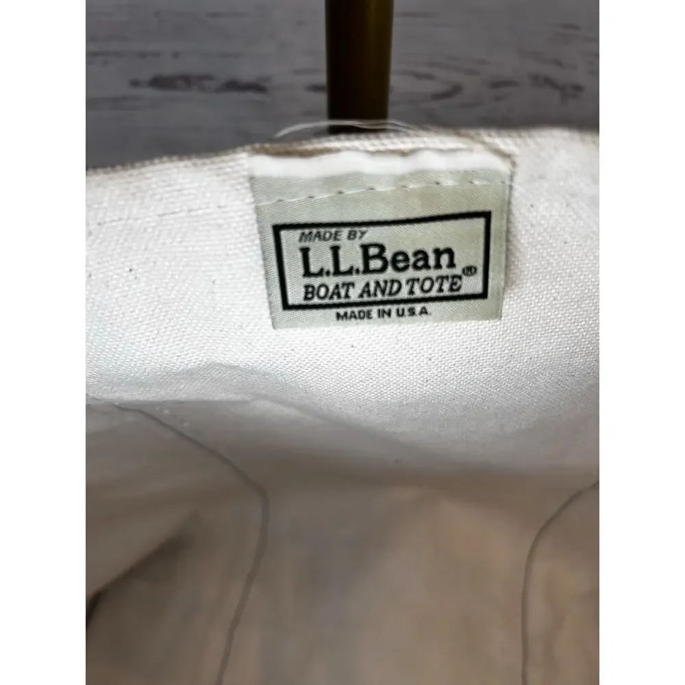 Vintage LL Bean Boat & Tote Canvas Bag Magenta Made USA Large Tote 90s Y2K